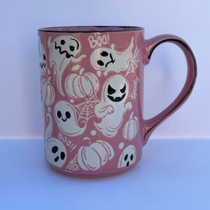 Spectrum Designz Pink Halloween Ghost Ceramic Coffee Mug